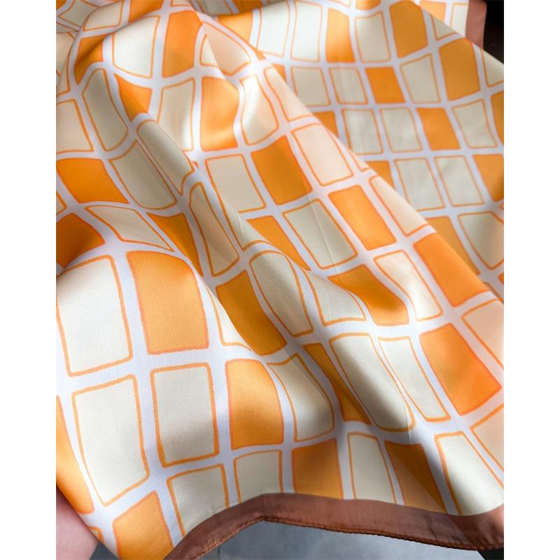 Color Block Plaid Printed Fashion Women S Square Scarf