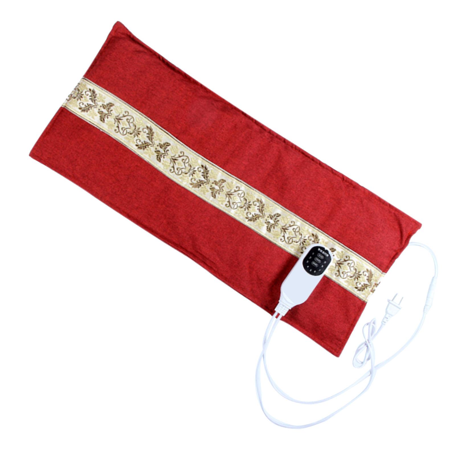 

Электрический мешочек с полынью для горячего компресса, мешочек с морской солью для прижигания моксой для талии и шеи CN PLUG красный