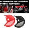 Motorcycle Front Brake Disc Guard Plastic Protector Calipers Cover For CRF250R CRF250RX CRF450RX KAYO K6-R Parts