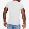Herren Sommer Einfarbig Kurzarm Henley T-Shirt, Europäisch Amerikanisch Rundhals Pullover Knopf Lässig T-Shirt