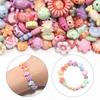 200pcs/lot Multiple Styles Plastic Beads Cat Flower Star Fish Shell Beads Loose Spacer Beads For Jewelry Making DIY Accessories