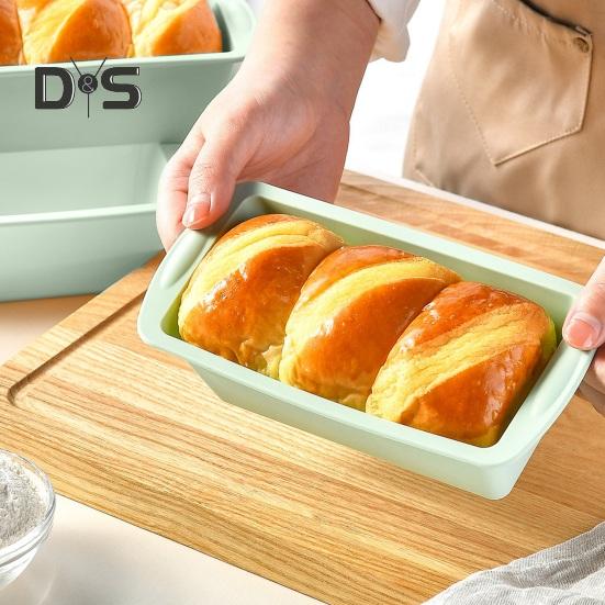 1/4Pcs Silicone Bread Loaf Pan Non-Stick Baking Pans for Homemade Bread Cakes Brownies Easy Release Toast Mold Kitchen Tool