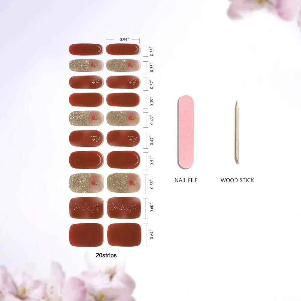 New Gel Phototherapy Gel Manicure Stickers 20 Stickers Light Curing