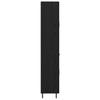 Highboard 2 pcs Black Oak look Wood based Material