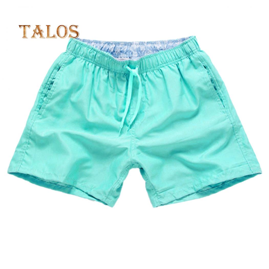 

Мужские летние пляжные шорты со шнурком S циан