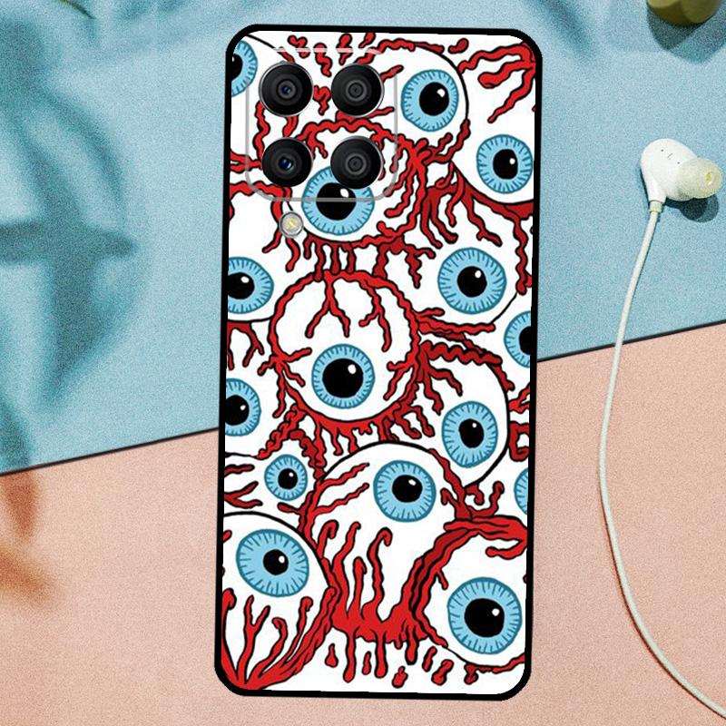 Crazy Eyeball Pattern For Samsung Galaxy M33 M35 M55 M15 M12 M13 M14 M34 M54 M53 M21 M31 M11 M32 M52 M06 M16 Case