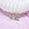 Nested Double Hollow Heart Inlaid Paw Print Stone Pendant Thin Link Chain Pet Lover Women Neck Jewelry