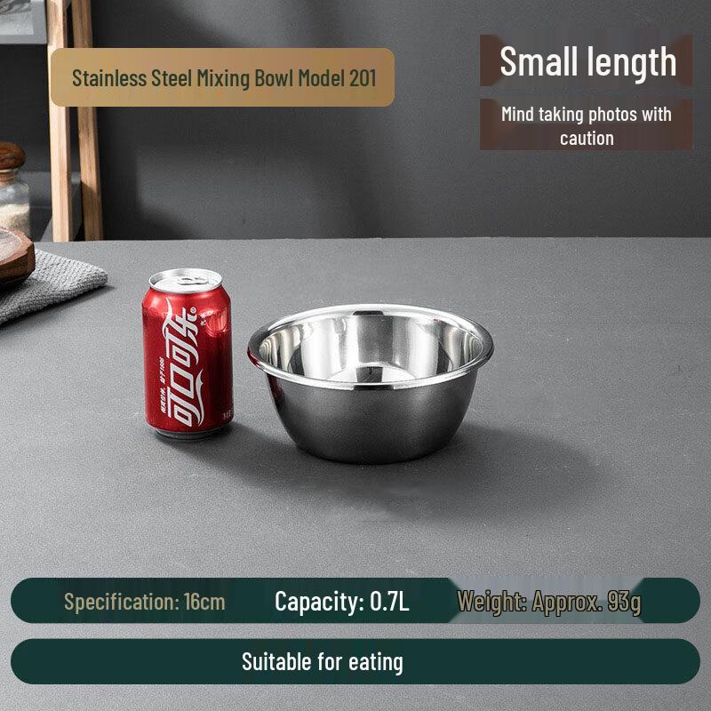 ZISIZ Extra Thick Stainless Steel Bowl