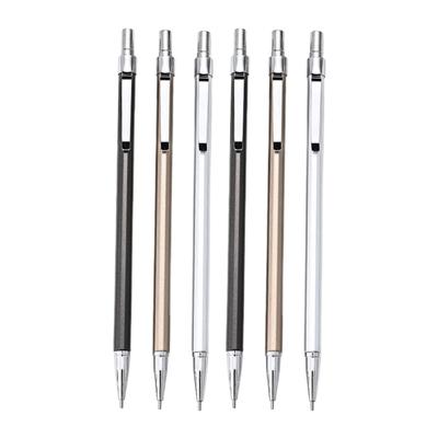 6 Stück Mechanischer Automatischer Bleistift Metall Mechanischer Bleistift, 0,5 Automatischer Zeichenstift für Zimmermannsmarkierung, Zeichnung