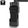TOSUOD Foldable Bike Lock Key Strong Security Anti-theft Bicycle Password Lock Heavy Chain Cable Padlock Motorcycle Lock 4