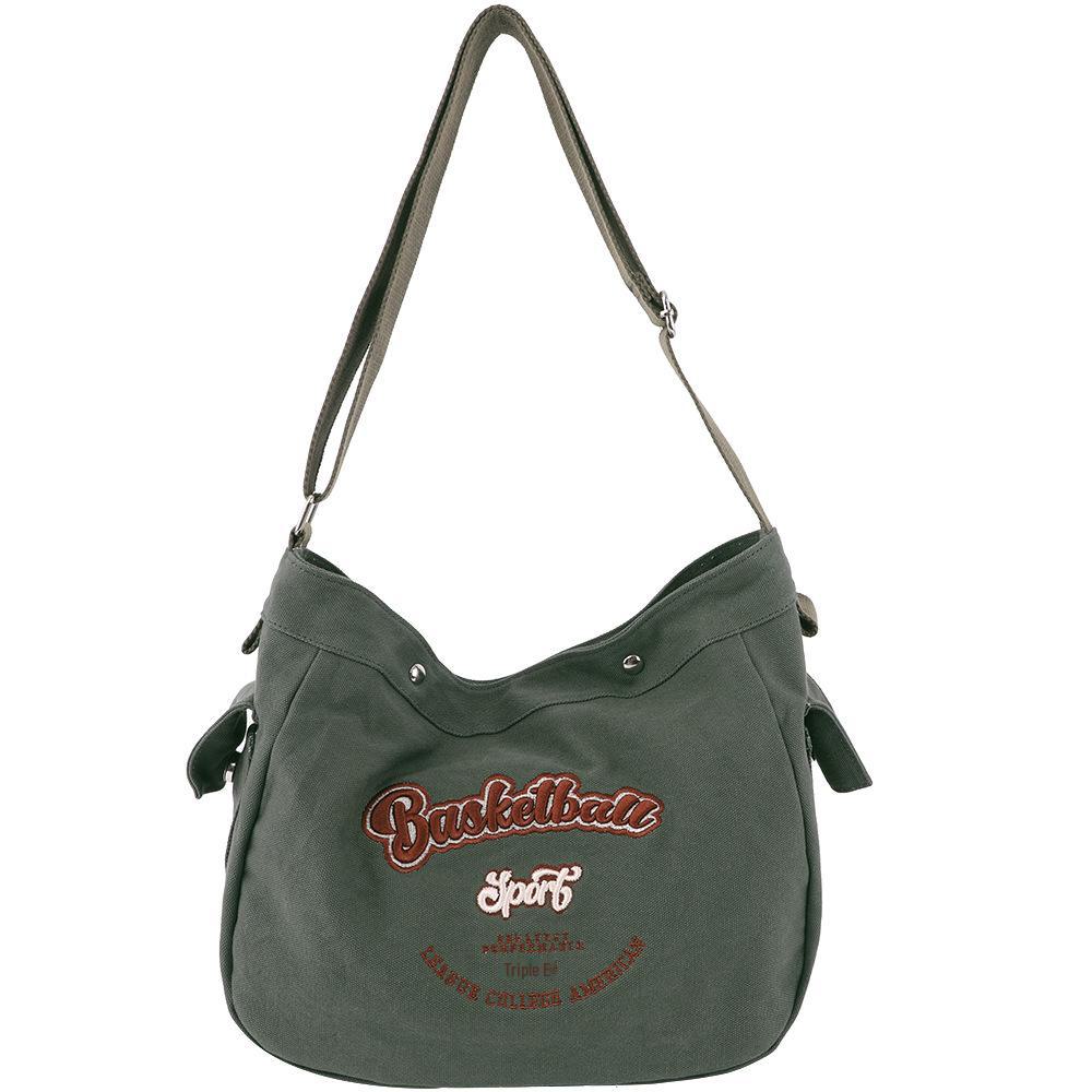 Korean Trendy Canvas Messenger Bag: Large Capacity for Women & Men, Sports Style