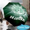 Custom Name Celtic Football Crest  Umbrella Folding Umbrella, Automatic Umbrella - 8-Frame for Travel, Casual Lightweight Personalized Gifts