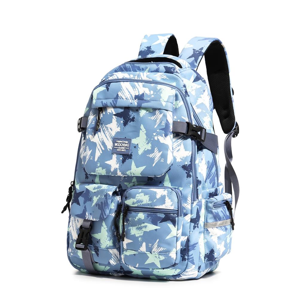 Schoolbag Graffiti School Bag Male High School Junior High School Student Backpack Female College Student Large Capacity Lightweight Burden Reduction 
