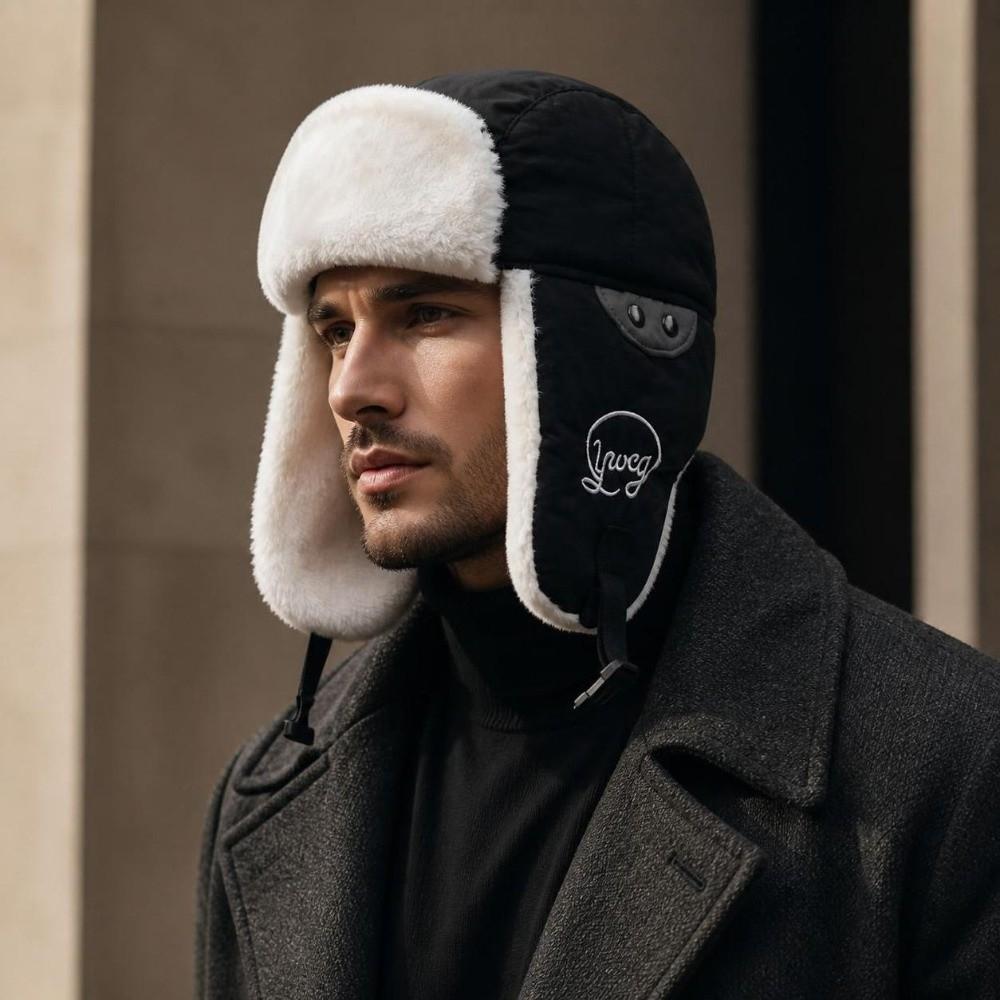 Windproof Earflap Hat Cold Proof Winter Bomber Hat Casual Ear Protection Cap  Winter