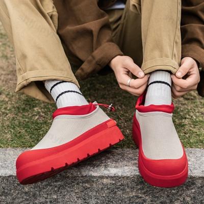 Moda Verano Hombres Deporte Moda Tendencia Zapatos Casuales Malla Tejido Volador Transpirable Cómodo Ligero Senderismo al Aire Libre Zapatillas Chunky