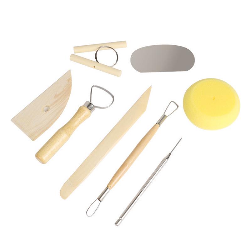 8-Piece DIY Pottery & Polymer Clay Sculpture Tool Set