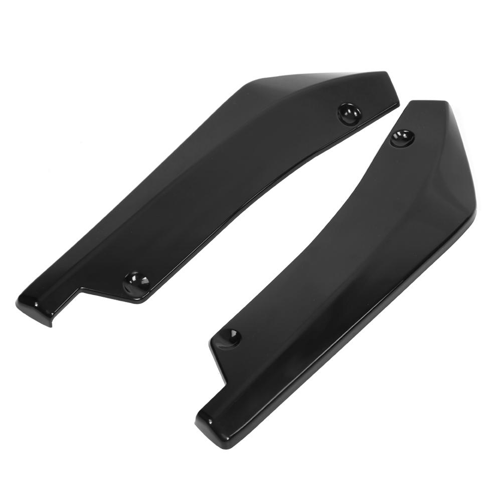 2 Pcs Car Rear Bumper Lip Anti Crash Spoiler Canard Diffuser Wrap Angle Splitter