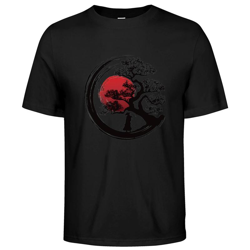 Unisexs Clothing Japanese Samurai Print Tshirt Summer Casual Fashion Harajuku High Street Tops Cotton Oneck Short Sleeve Tees