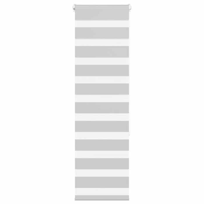 VidaXL Store Zebra Light Grey Fabric Width 45.9 Cm Polyester, Zebra Roller Blind, Zebra Blind for Window, Blind 4014433