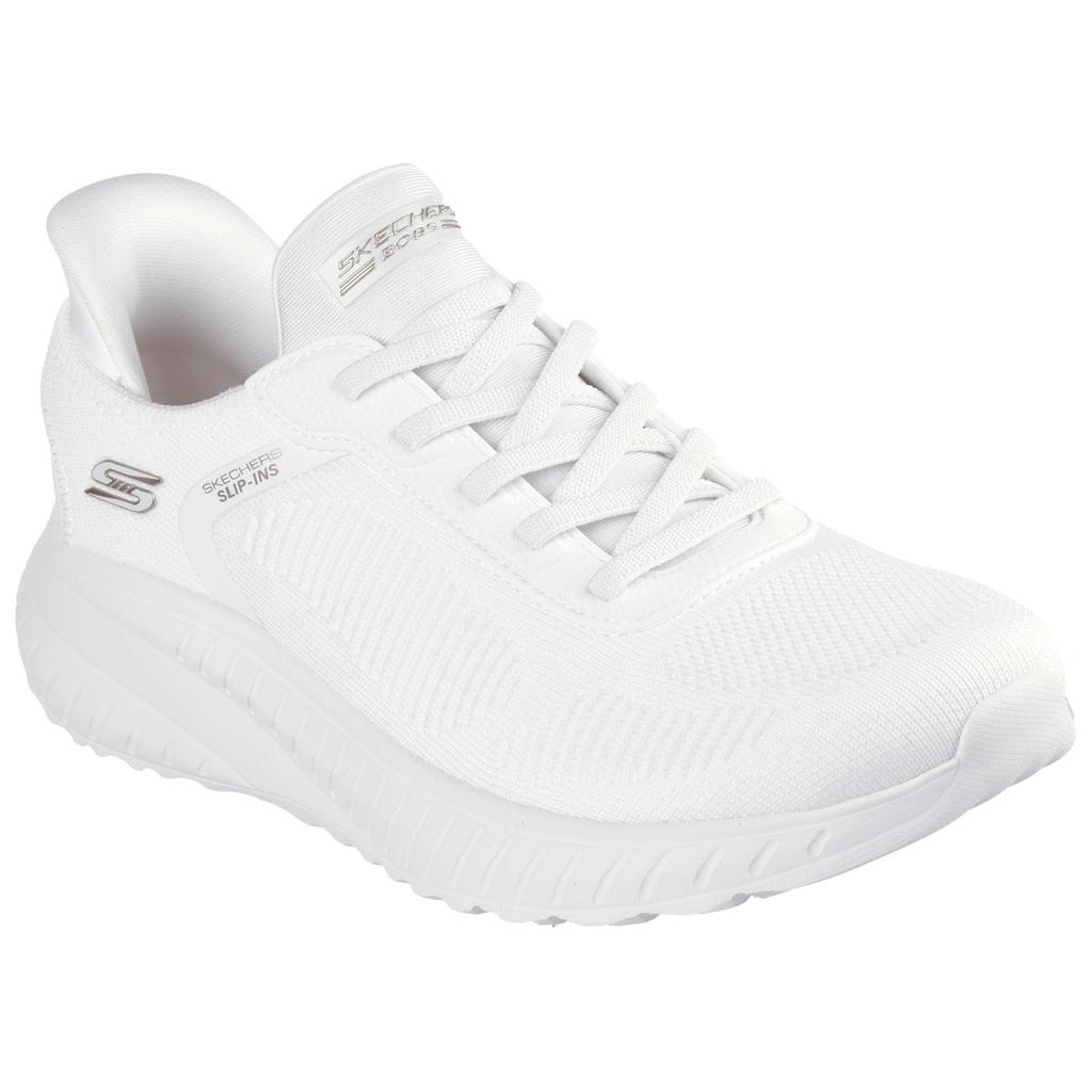 Skechers Bobs Squad Chaos Comfortable Versatile Low-Top Casual Shoes Women Sneaker Off-White 117497-OFWT