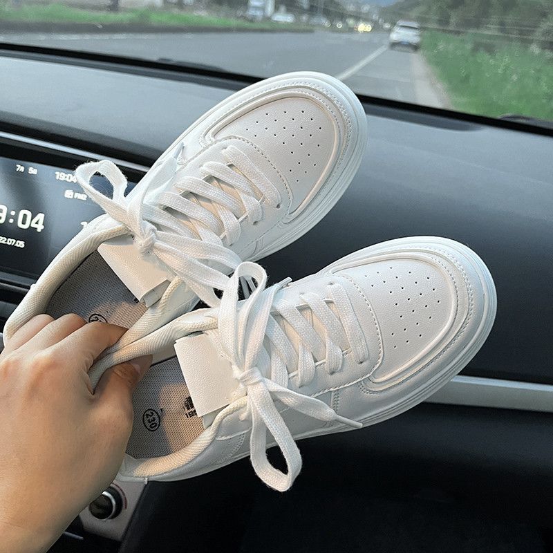 New spring and summer popular little white shoes women's ins tide thick-soled muffin shoes heightening versatile sports and leisure board shoes
