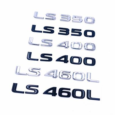 Car Trunk ABS Chrome Letters Logos Badge Emblem Decals Styling Sticker For LS LS350 LS400 LS460 LS460L Accessories