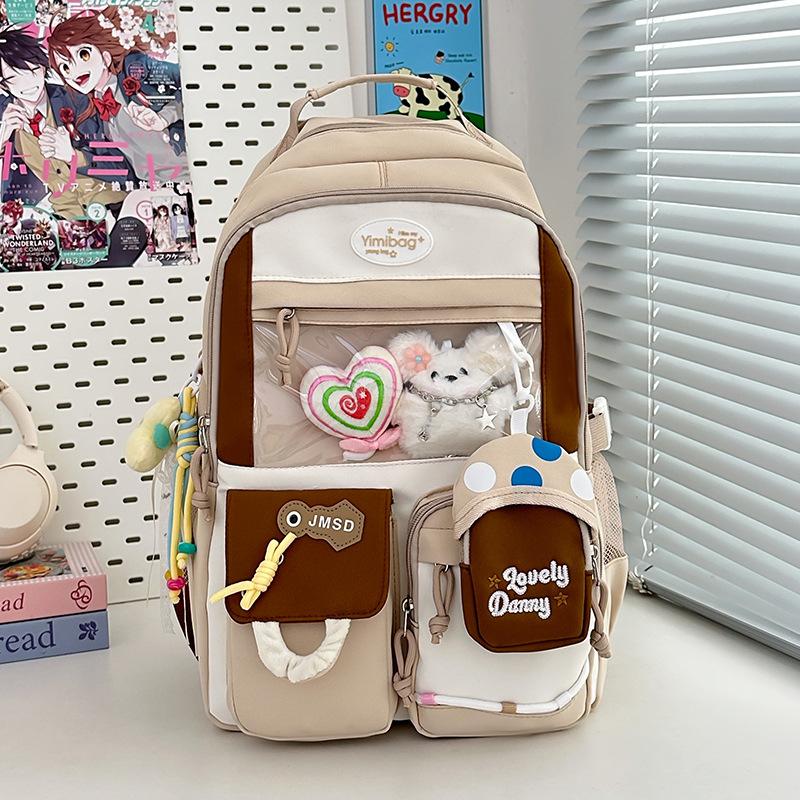 High-value Versatile Large-capacity Schoolbag Female Cute Backpack Junior High School Girl High School Student Backpack