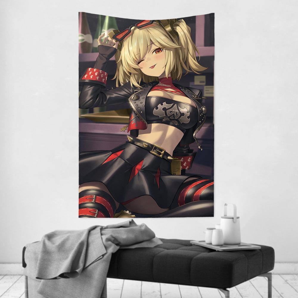 Bernice Animated Game Zenless Zone Zero Tapestry Room Decor Wall Cloth Party Hanging Background Room Decor Baby Room