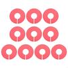 Plastic Clothing Divider 10 Pack, Round Garment Divider for Closet and Stockroom Sorting, 90 mm Size, Daily Sorting Use