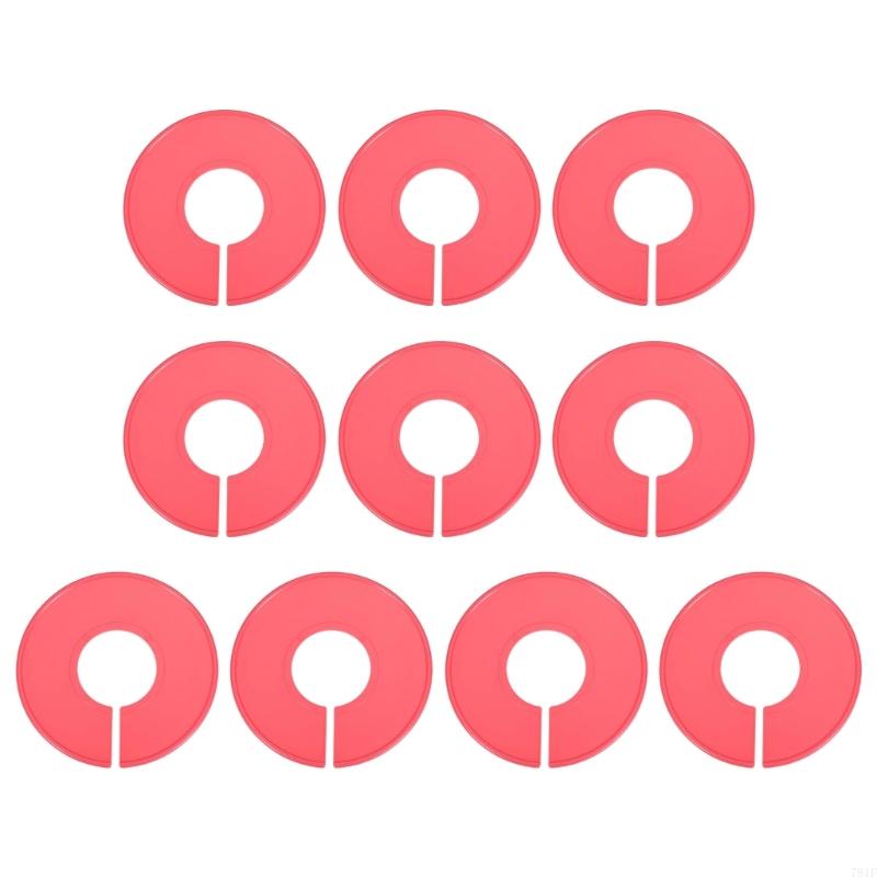 Plastic Clothing Divider 10 Pack, Round Garment Divider for Closet and Stockroom Sorting, 90 mm Size, Daily Sorting Use
