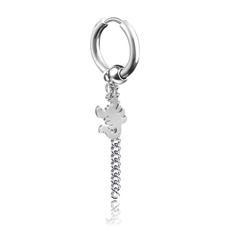 Unisex Fake Piercing Titanium Stud Earrings - No Hole Ear Clips, Trendy Korean Style