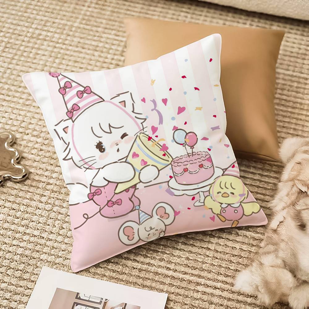 Mikko Illustrations Pillow Case Antidustmite Invisible Zipper Sofa Bed 30X30cm