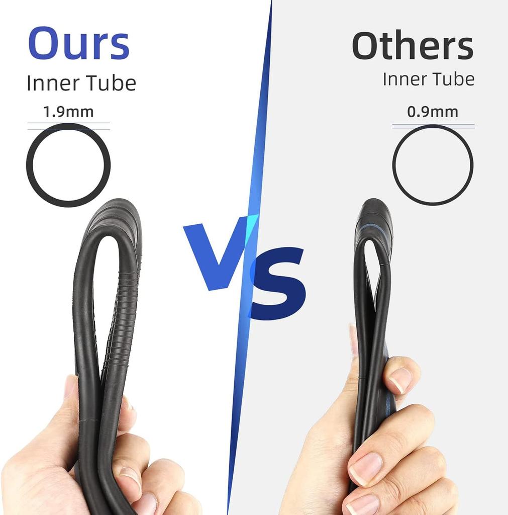 81/2*2 Inner Tube 8.5 Inch Inner Tube Rear Wheel Curved Valve Stem 50/75-6.1 Rear Tire Compatible with Gotrax GXL V2 Hiboy S2 Pro