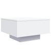  Coffee Table, White, 55x55x31 Cm, Wood-based Material