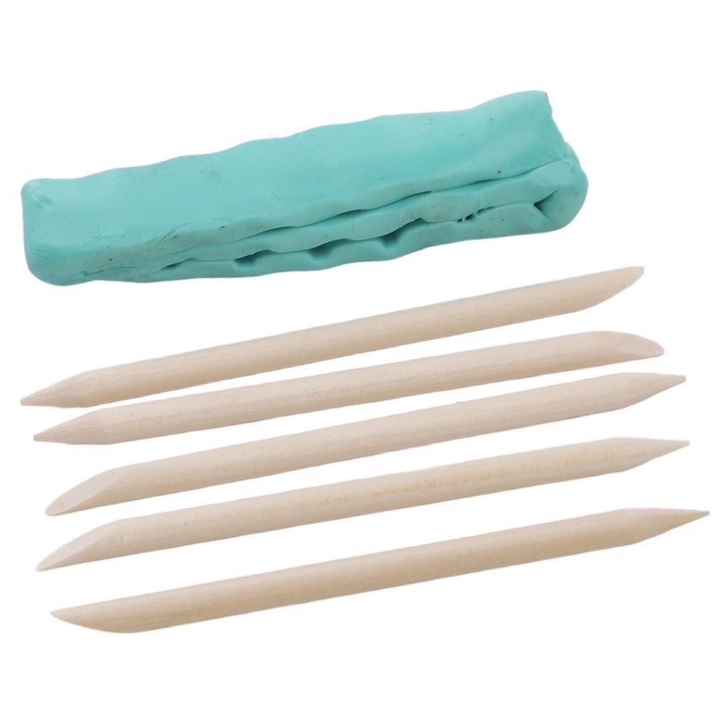 Watch Repairing Cleansing Clay Dirts Grease Removal with 5 Assist Sticks for Watch Plates Bridges