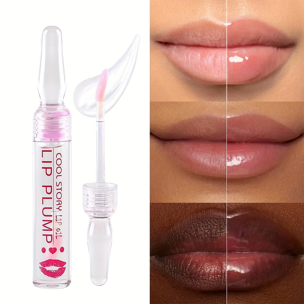 Lip Oil, Moisturizing and Full Lips, Colorful Lip Gloss, Spring and Summer Women's Lip Oil, Lip Fuller Gloss, Moisturizing Hydrating Lip Serum