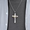 Original Design: Niche Thorn Cross Necklace, Black Gold, High-end, Neutral Style, Hip-hop, Personalized Men's Necklace