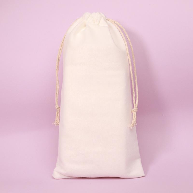 **Dance Shoe Drawstring Velvet Bag with Custom Silk Screen Logo, 13x27**