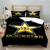 3PCS Rock Energy Bedding Set Printed Duvet Cover Closure Includes 1 Duvet Cover & 2 Pillowcases for All Seasons Bedroom Decor