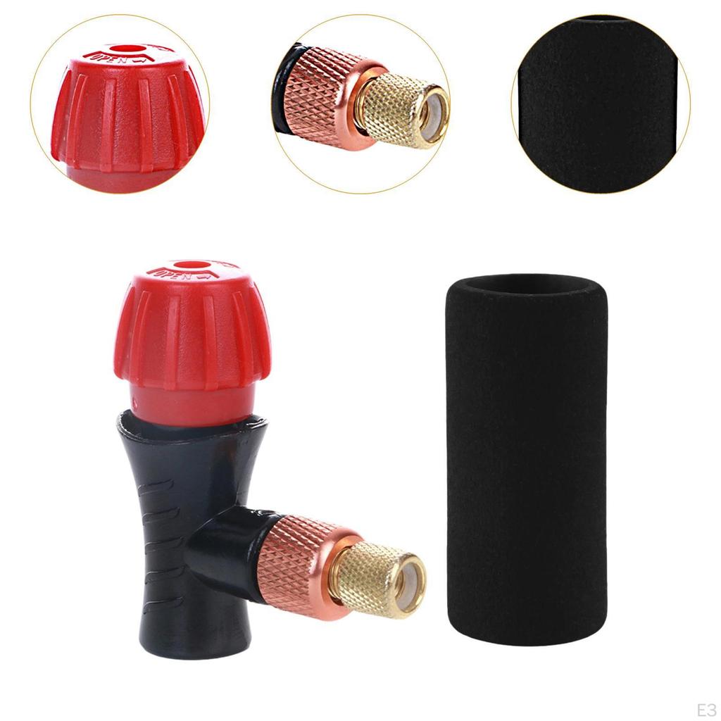 Tire Inflator ,CO2 Cylinder Nozzle Parts, Inflatable Head Adapter,