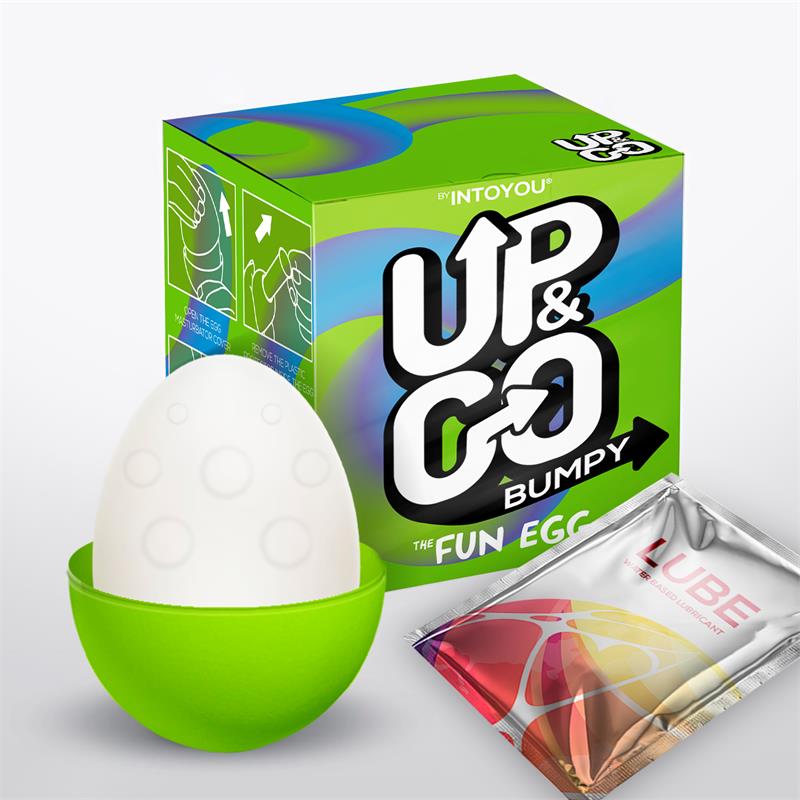 Bumpy Egg Stretchy Masturbator Green