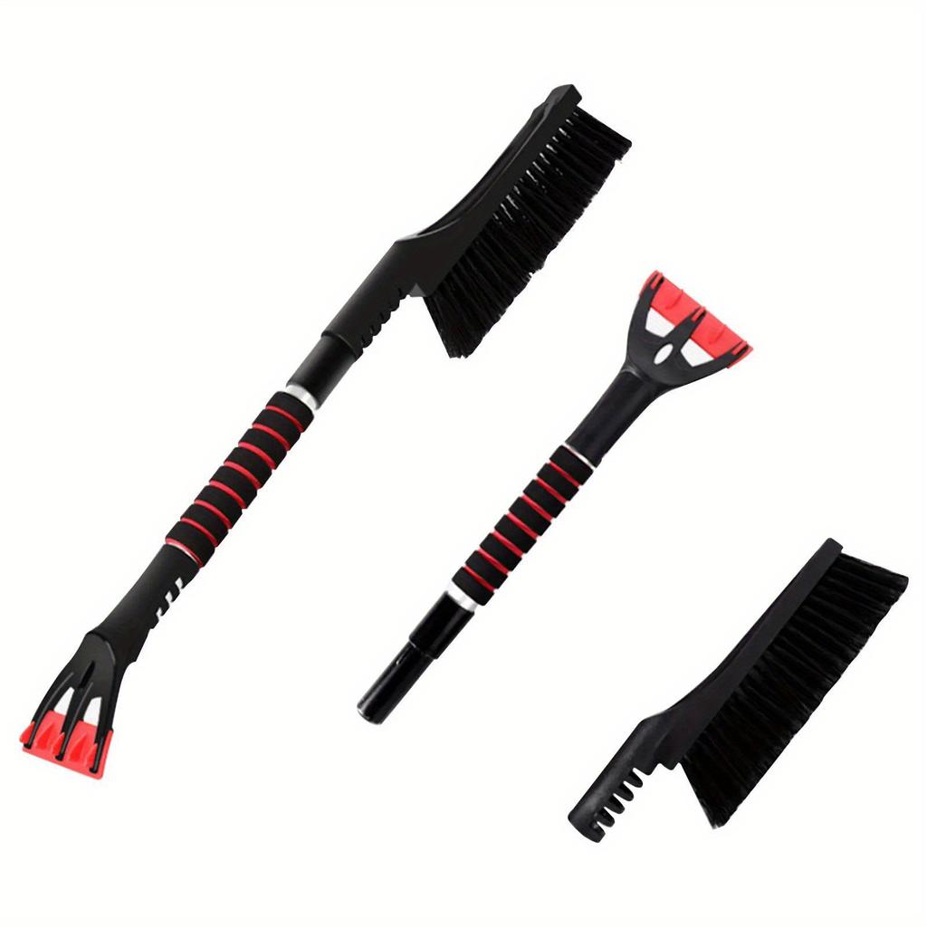 Portable Car Truck Snow Brush with Ice Sceaper Paint Protective Snow Aluminum Rod Remover Winter Snow Ice Shovel Kit