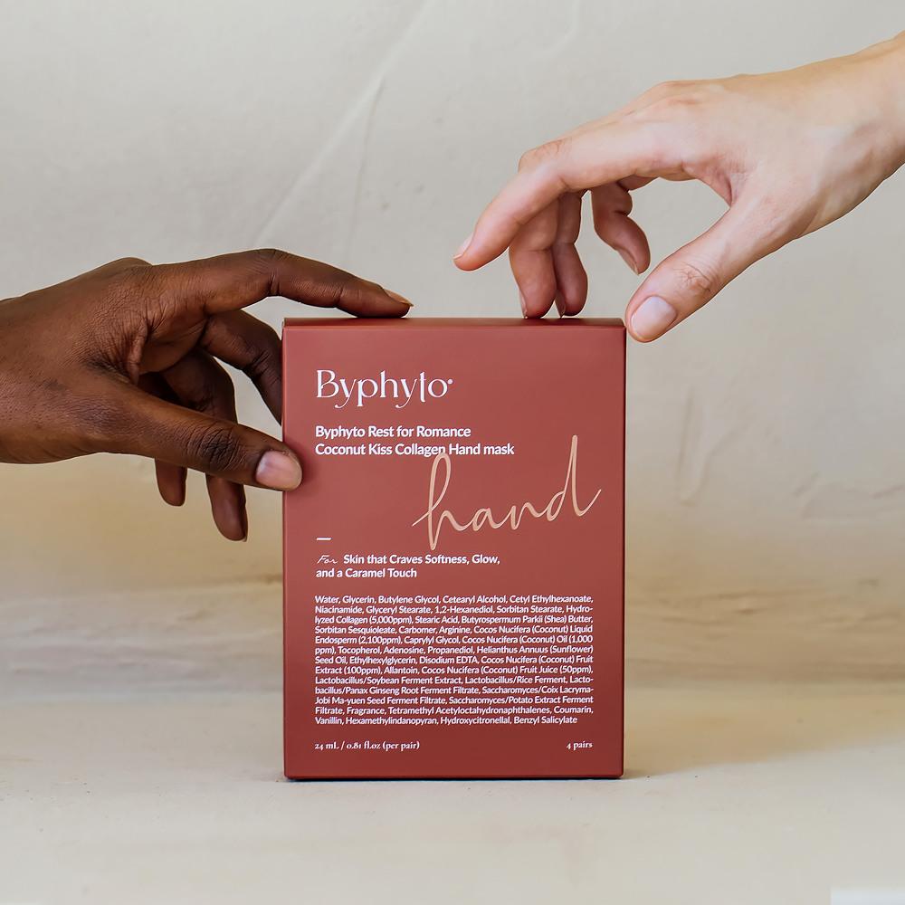 [Byphyto] Rest for Romance Coconut Kiss Collagen Hand Mask (4 Sheets, 24ml)