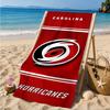 Hurricanes Team Spirit Beach Towel, Super Soft Microfiber, Perfect Gift for Her/Him, Birthday, for Pool, Beach, Travel, Decor Beach Party