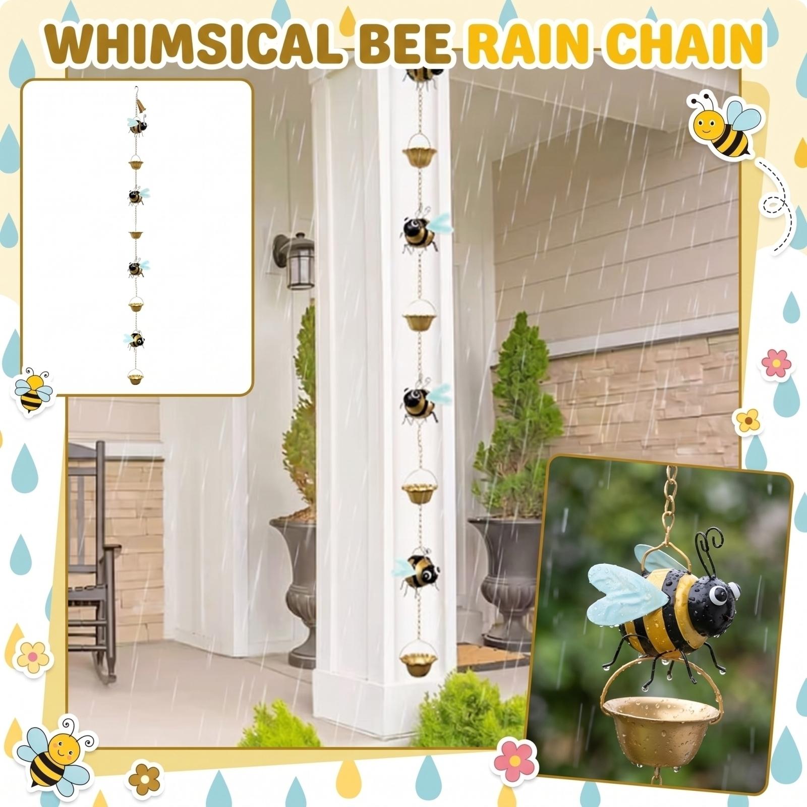

Creative New Hot-Selling Fun Cute Practical New Whimsical Bee Rain Chain One Size