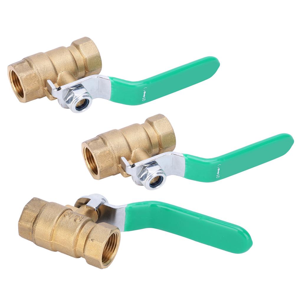 38in Brass Ball Valve Double Corrosion Resistant Female Thread Water Pipe Ball Valve