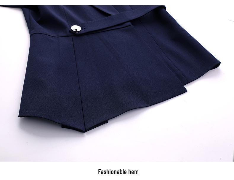 Set Costum Profesional de Vară pentru Femei – Ideal pentru Recepția Hotelului, Magazine de Bijuterii, Saloane de Frumusețe