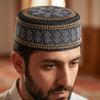 Atmungsaktiver Gebetshut Runder Bestickter Haube Mütze Turban Hüte Kirchenhut Outdoor