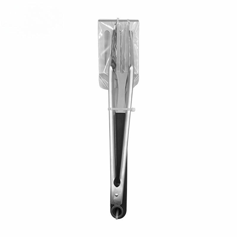 

Portable 3 Piece Stainless Steel BBQ Tool Set with Carry Bag, Outdoor Camping Grill Kit with Fork, Spatula and Tongs