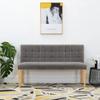 Bench 140 Cm Grey Velvet
